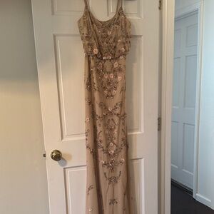 Adrianna Papell blush:champagne Embellished formal Dress